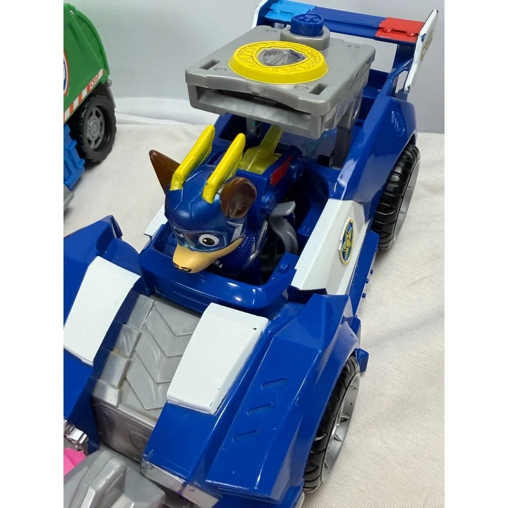 Paw Patrol Toy Vehicle Figures Chase Rubble Rocky Ryder Marshall Zuma Skye Lot 1